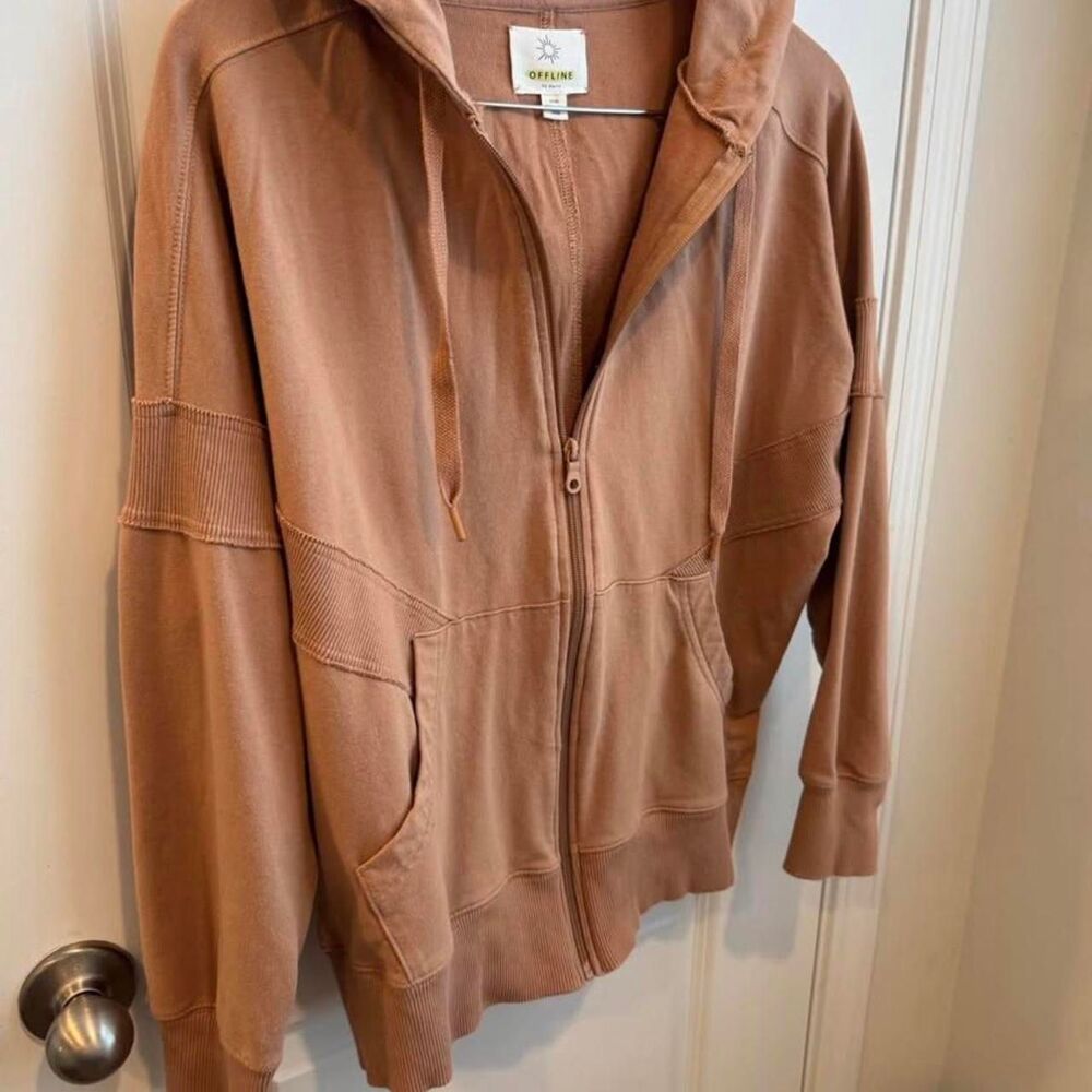 Aerie Women's Tan and Brown Jacket